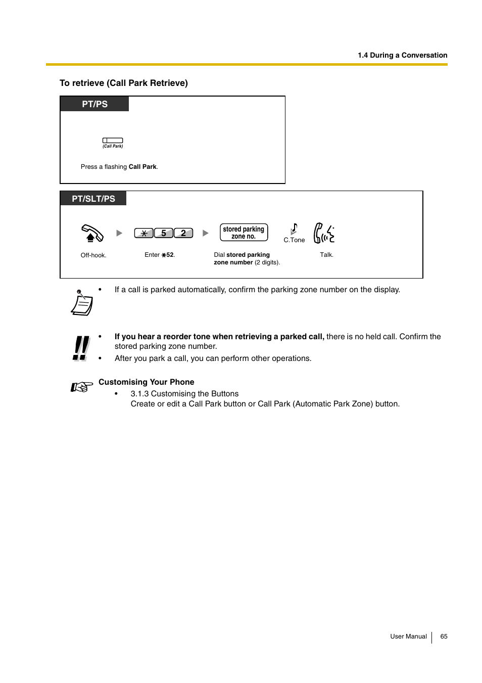 Pt/ps | Panasonic HYBRID IP-PBX KX-TDA30 User Manual | Page 65 / 232