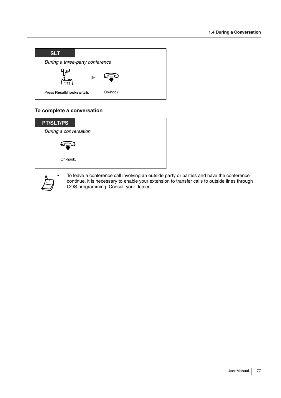 Pt/slt/ps | Panasonic HYBRID IP-PBX KX-TDA30 User Manual | Page 77 / 232