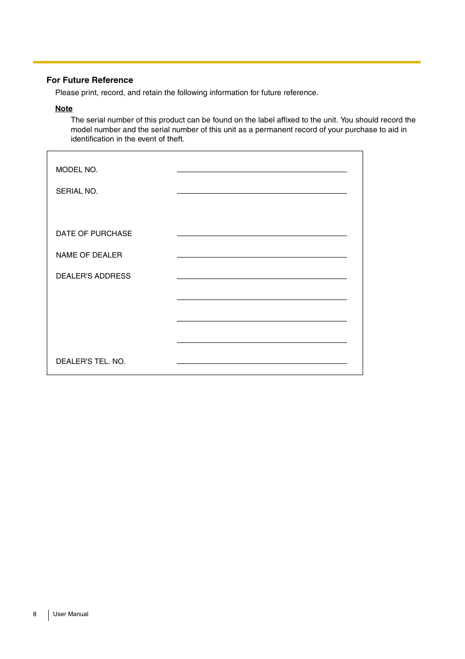 Panasonic HYBRID IP-PBX KX-TDA30 User Manual | Page 8 / 232