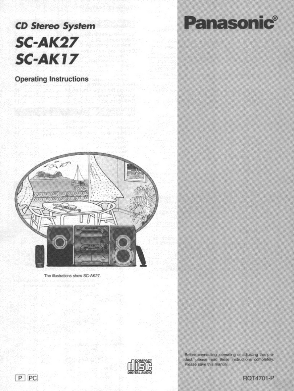 Panasonic SC-AK27 User Manual | 36 pages