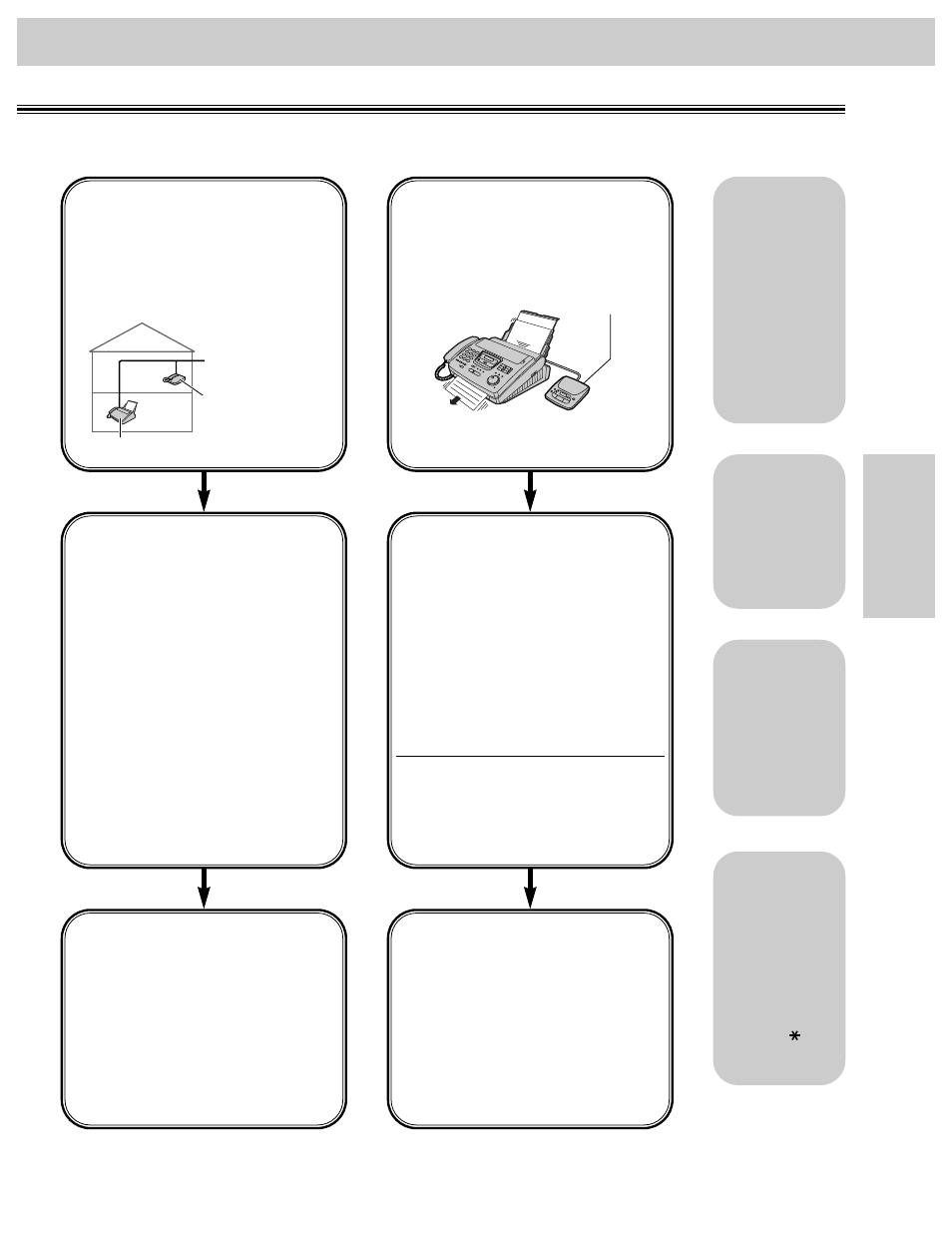 Receiving faxes, Option c option d other options | Panasonic KX-FP250 User Manual | Page 57 / 112