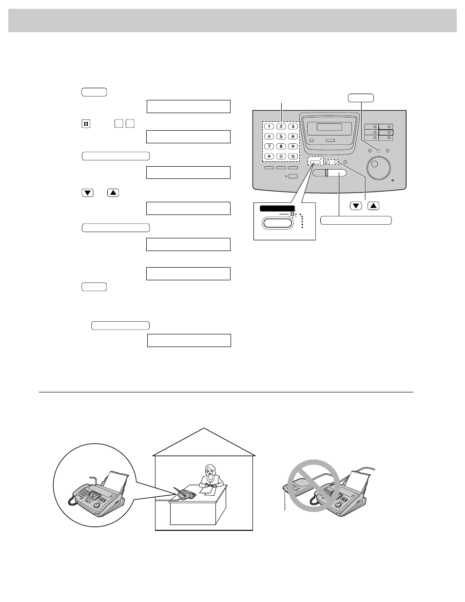 Receiving faxes, Changing the fax only mode to the tel/fax mode, We recommend the following setup | Panasonic KX-FP250 User Manual | Page 68 / 112