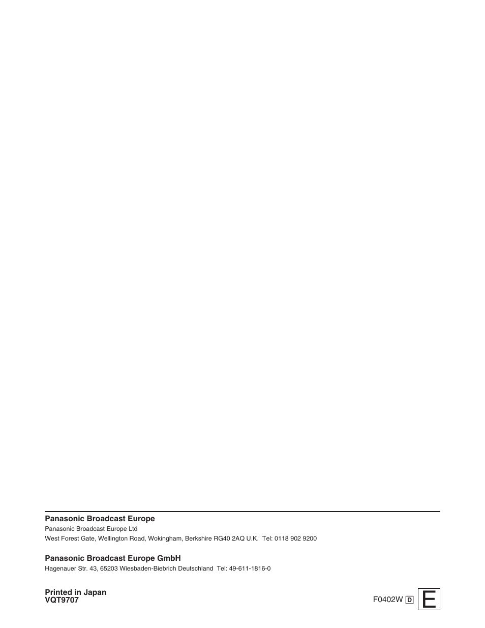 Panasonic AJ-HDC27FE User Manual | Page 136 / 136