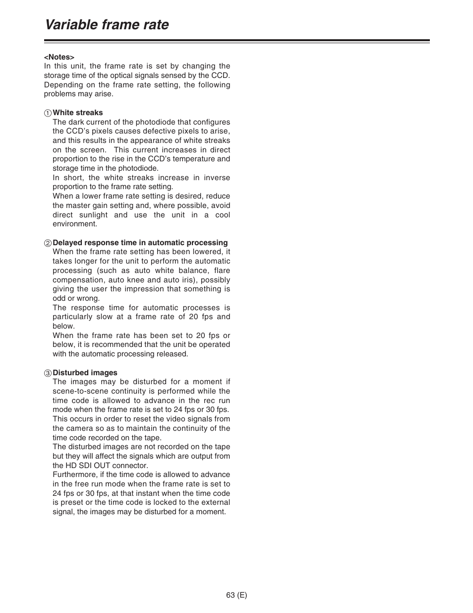 Variable frame rate | Panasonic AJ-HDC27FE User Manual | Page 63 / 136