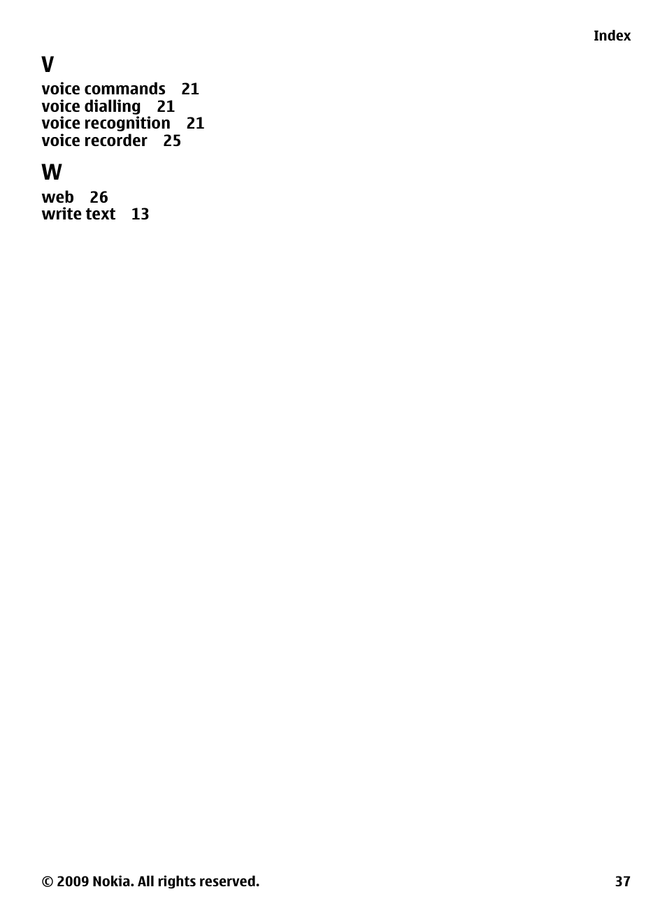 Nokia 2700 Classic User Manual | Page 37 / 37
