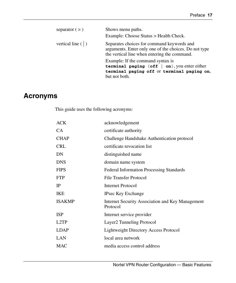 Acronyms | Panasonic 7 User Manual | Page 17 / 178