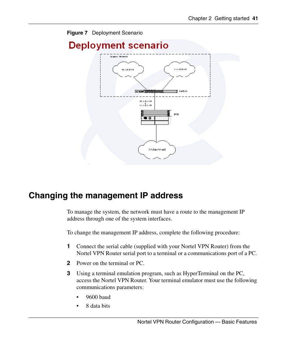 Changing the management ip address | Panasonic 7 User Manual | Page 41 / 178