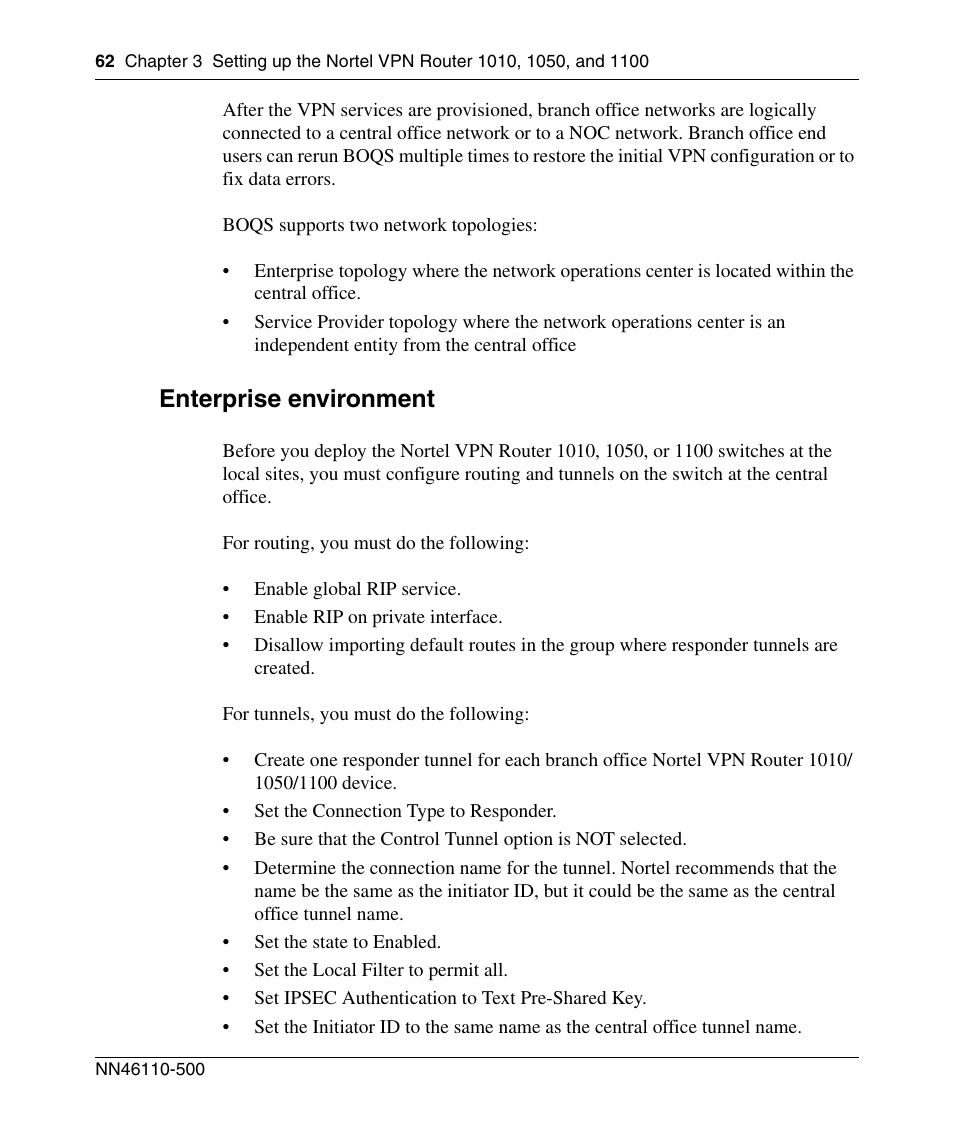 Enterprise environment | Panasonic 7 User Manual | Page 62 / 178