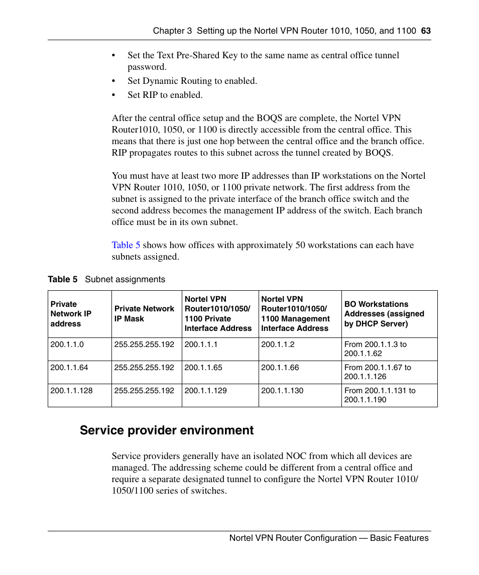 Service provider environment | Panasonic 7 User Manual | Page 63 / 178