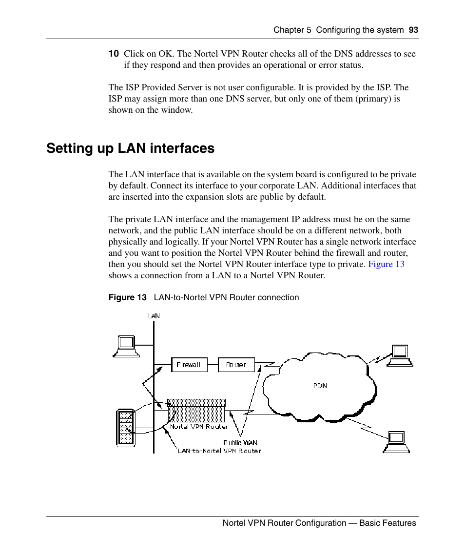 Setting up lan interfaces | Panasonic 7 User Manual | Page 93 / 178