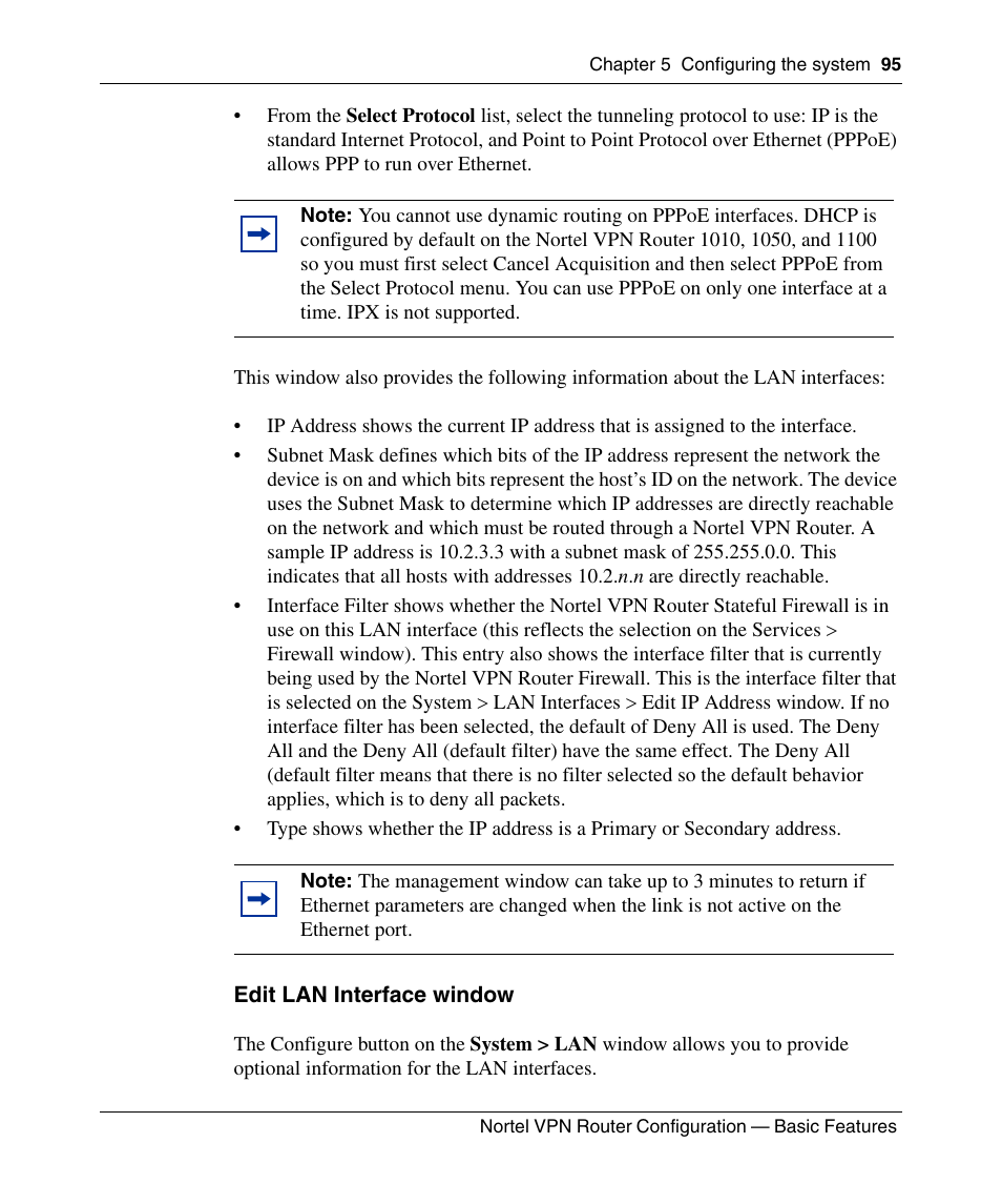 Edit lan interface window | Panasonic 7 User Manual | Page 95 / 178