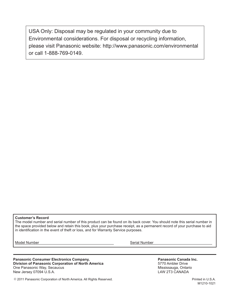 Panasonic TC-50PX34 User Manual | 62 pages