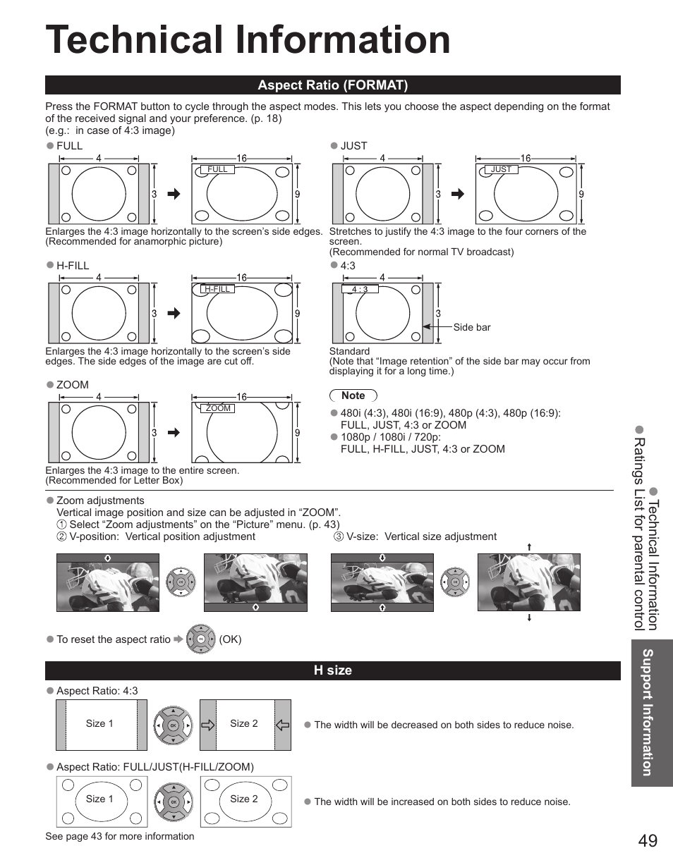 Technical information | Panasonic TC-50PX34 User Manual | Page 50 / 62