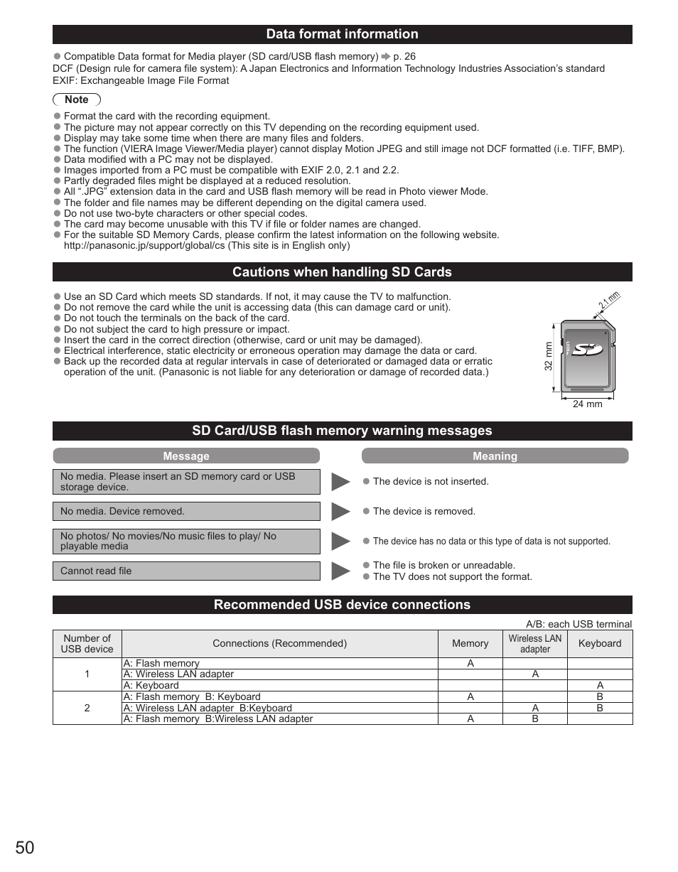 Panasonic TC-50PX34 User Manual | Page 51 / 62