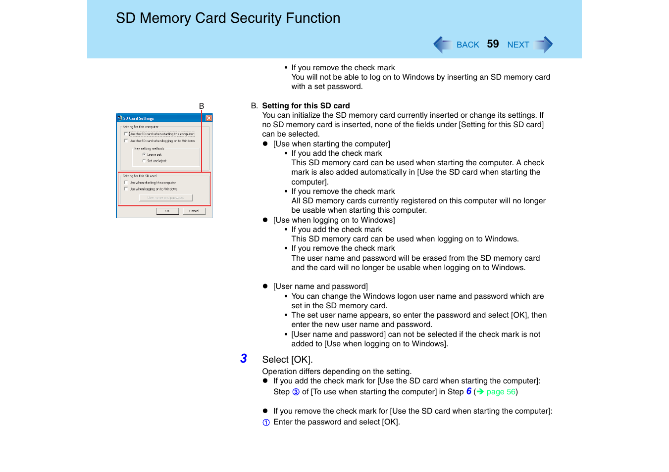 Panasonic CF-T2 Series User Manual | Page 59 / 108