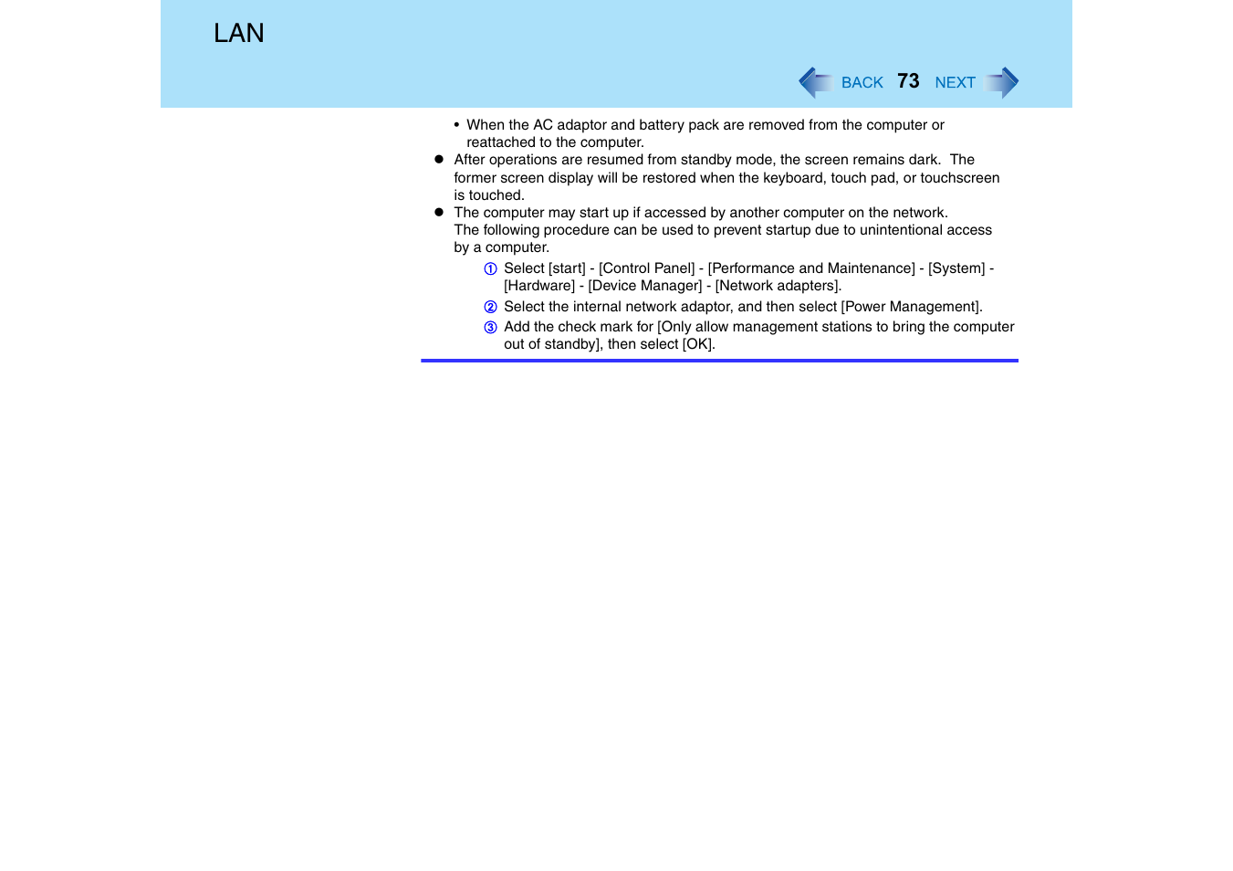 Panasonic CF-T2 Series User Manual | Page 73 / 108