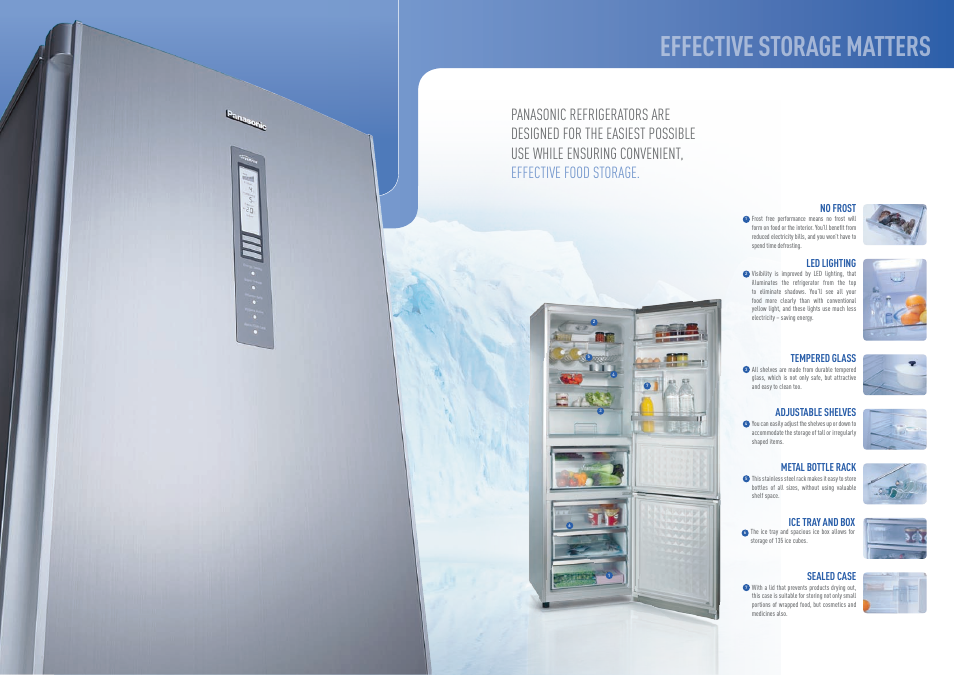 Effective storage matters | Panasonic NR-B30FG1-WB User Manual | Page 7 / 9