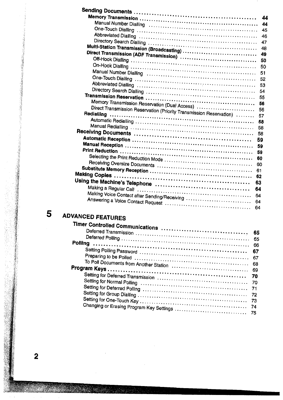 Panasonic Panafax UF-755 User Manual | Page 4 / 148