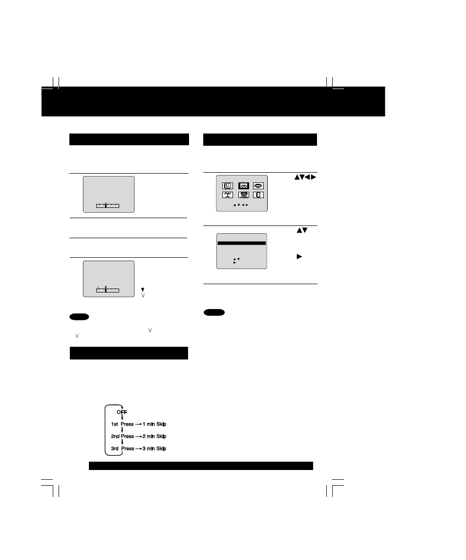 Tape operation, Continued) | Panasonic PV-C2063A User Manual | Page 26 / 40