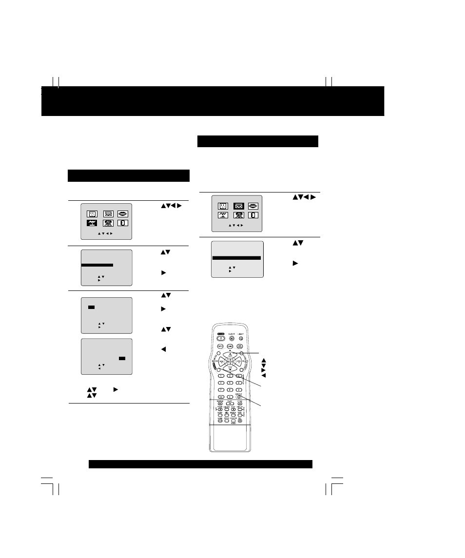 Special vcr features, Continued), Channel caption | Remote warning on/off | Panasonic PV-C2063A User Manual | Page 28 / 40