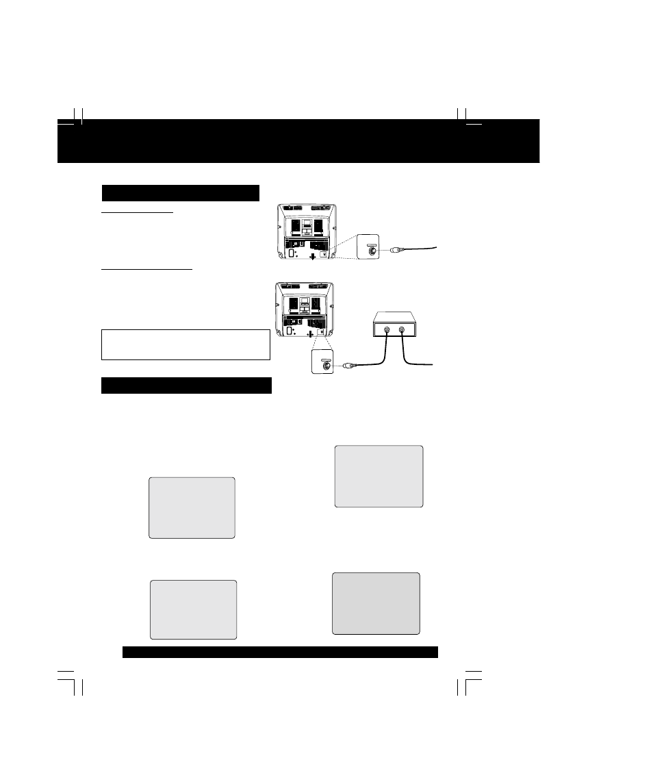 Connections / initial setup (ready to play), Connections/ initial setup, Ready to play) | Panasonic PV-C2063A User Manual | Page 8 / 40
