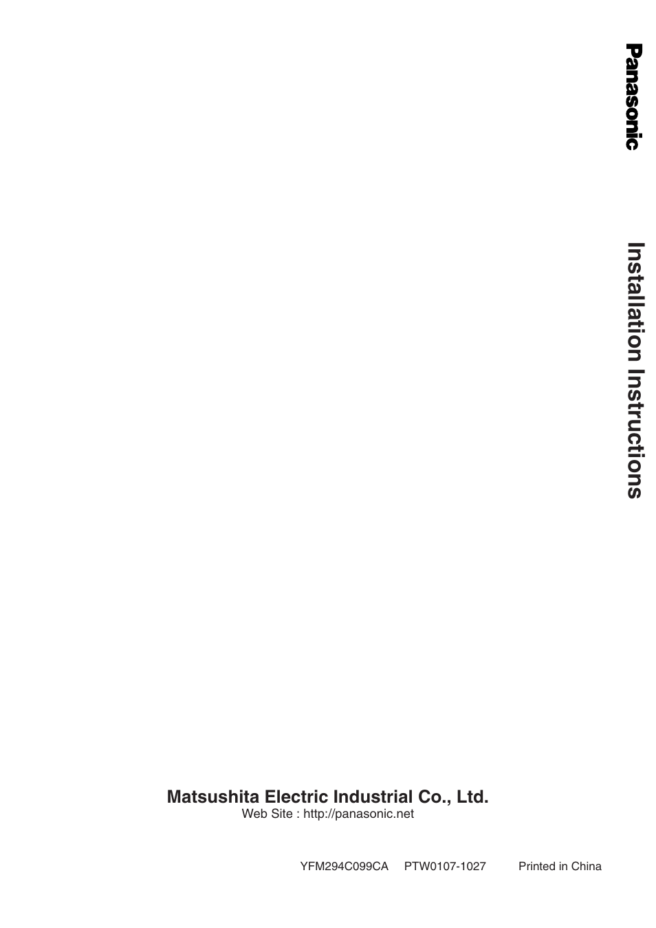 Installation instructions | Panasonic CQ-VA7005W User Manual | Page 70 / 94