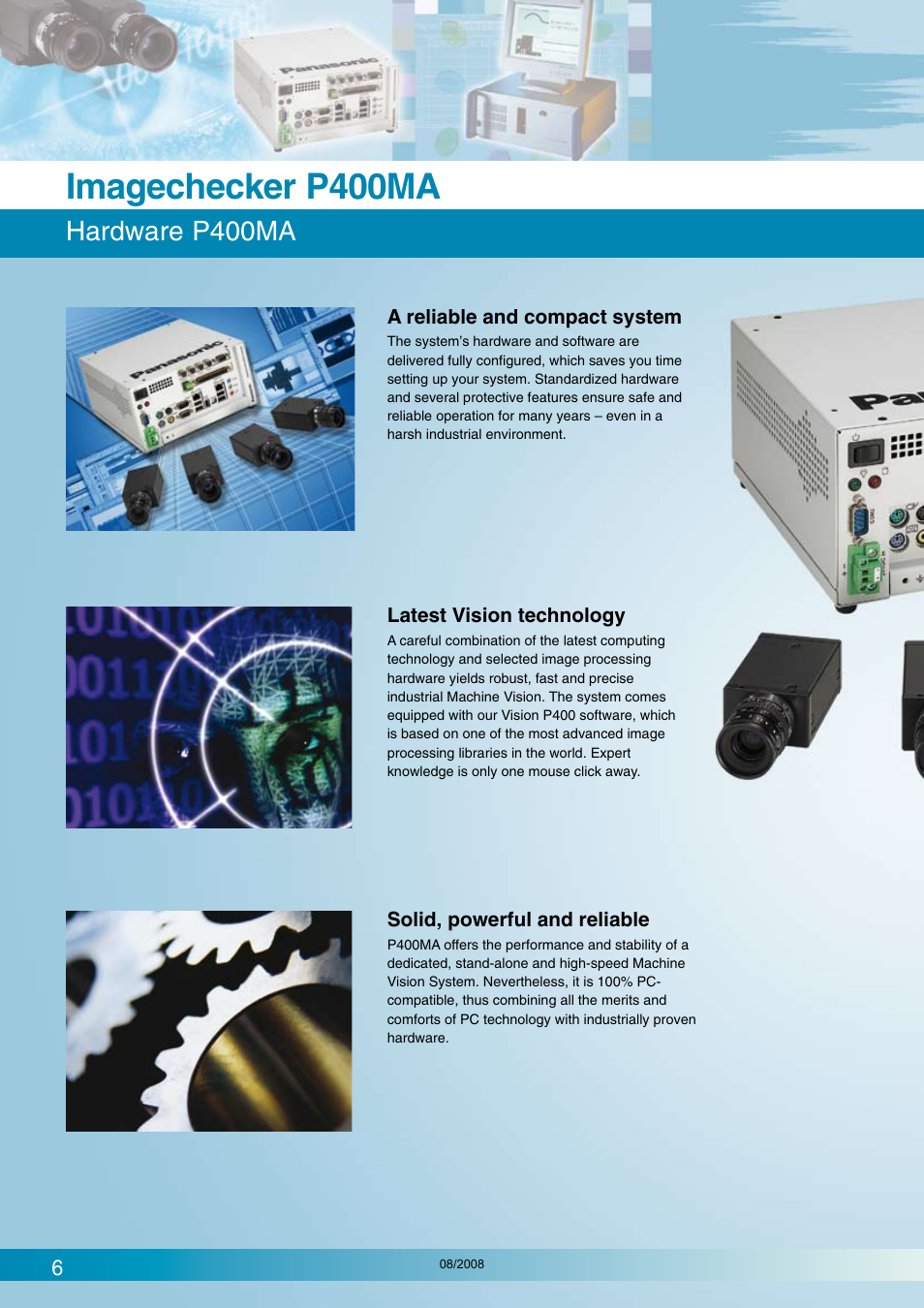 Imagechecker p400ma, Hardware p400ma | Panasonic Imagechecker P400 User Manual | Page 6 / 20