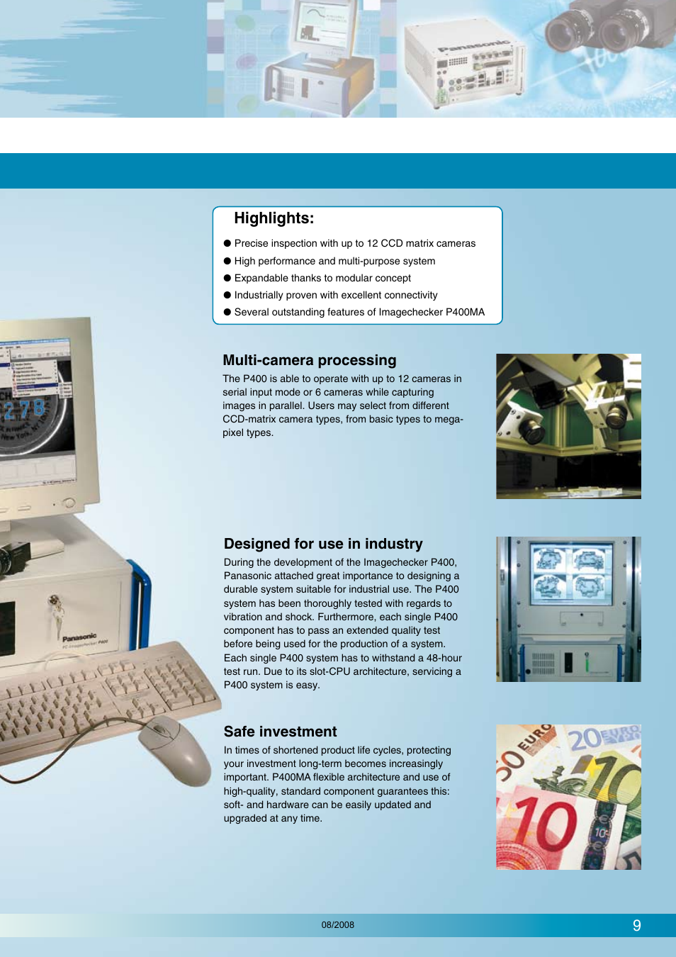 Highlights | Panasonic Imagechecker P400 User Manual | Page 9 / 20