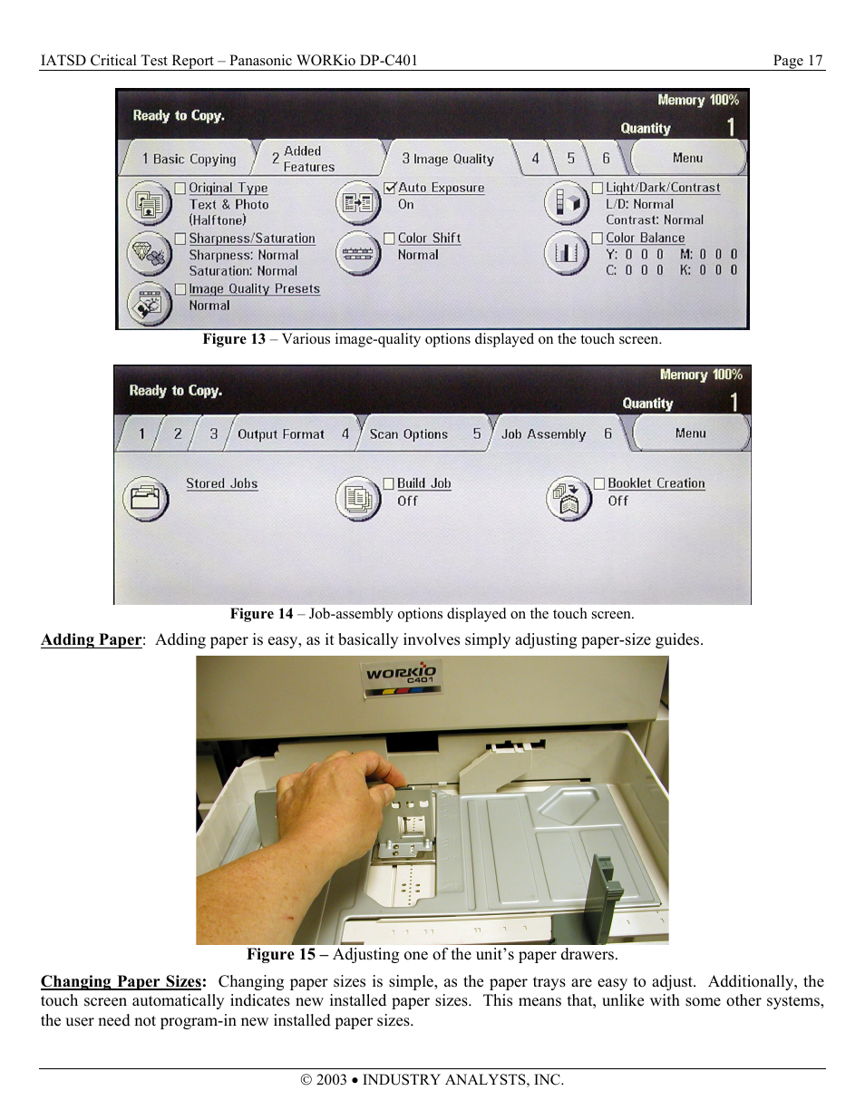 Panasonic DP-C401 User Manual | Page 17 / 22