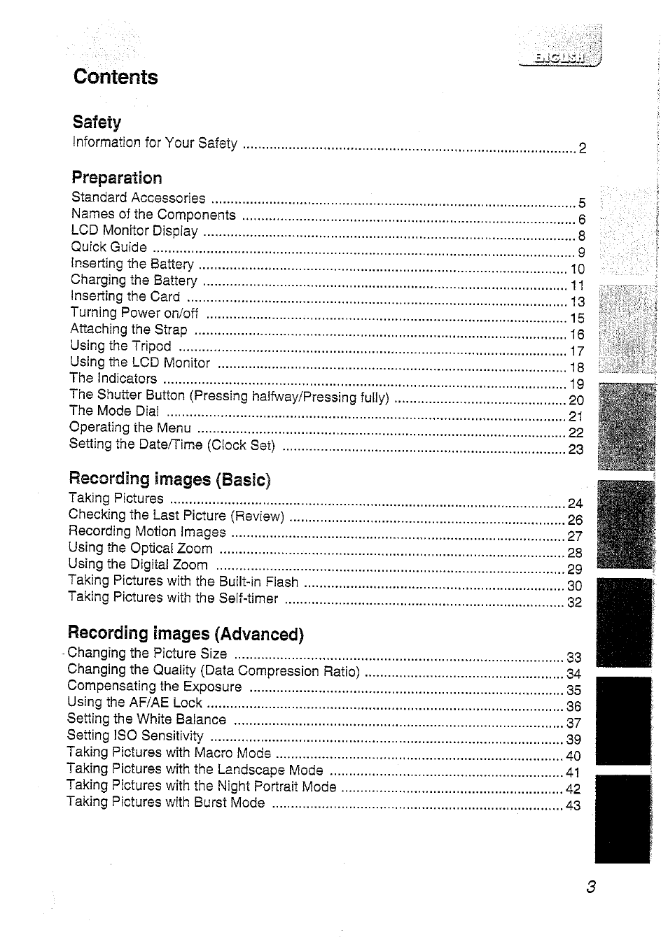 Panasonic DMC-LC20T  EN User Manual | Page 3 / 72