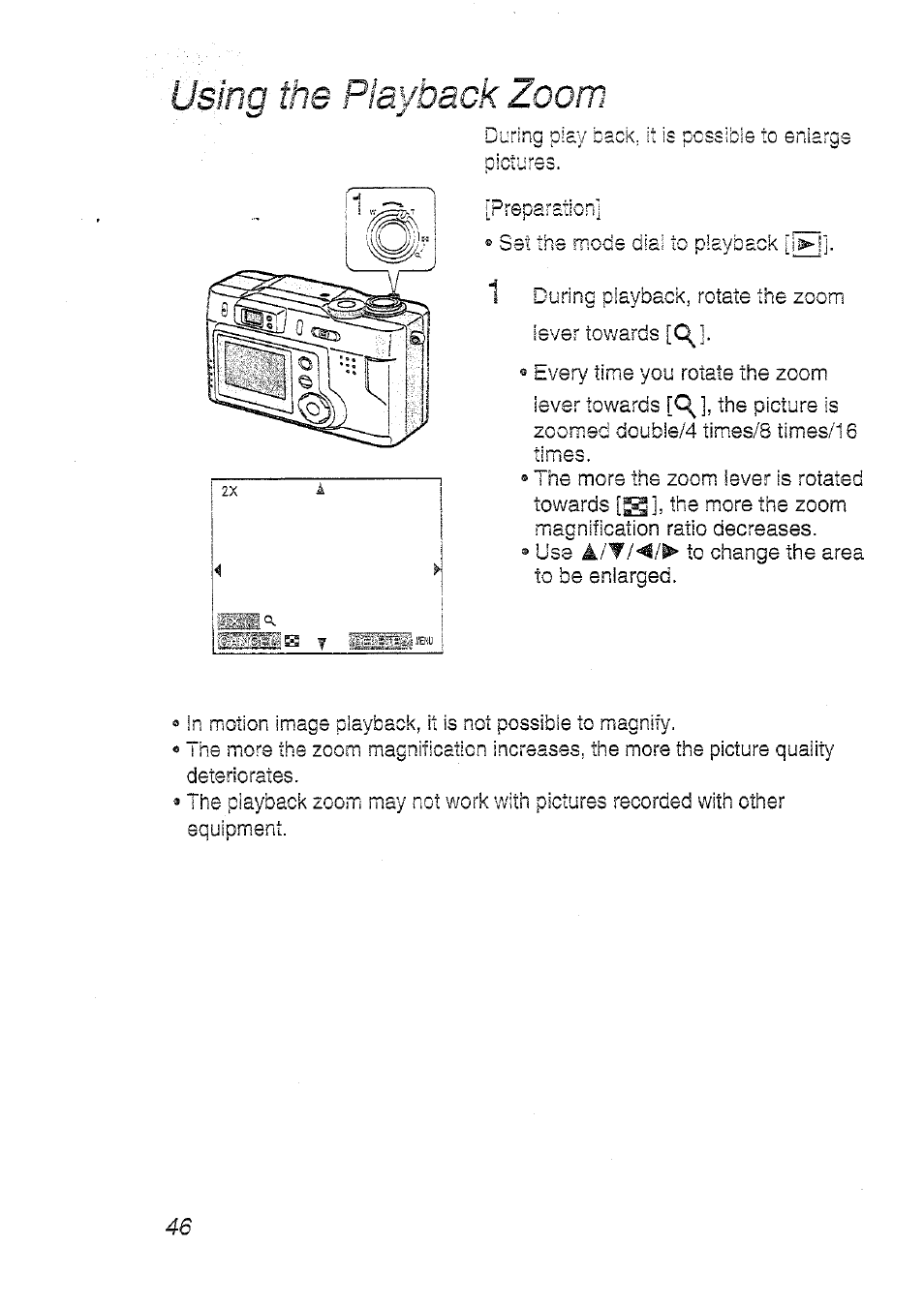 Using the playback zoom, Ms 1 | Panasonic DMC-LC20T  EN User Manual | Page 46 / 72