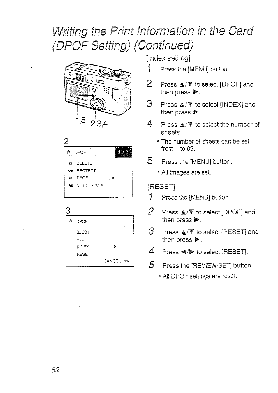 Panasonic DMC-LC20T  EN User Manual | Page 52 / 72