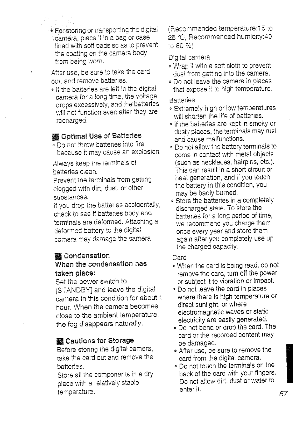 Panasonic DMC-LC20T  EN User Manual | Page 67 / 72