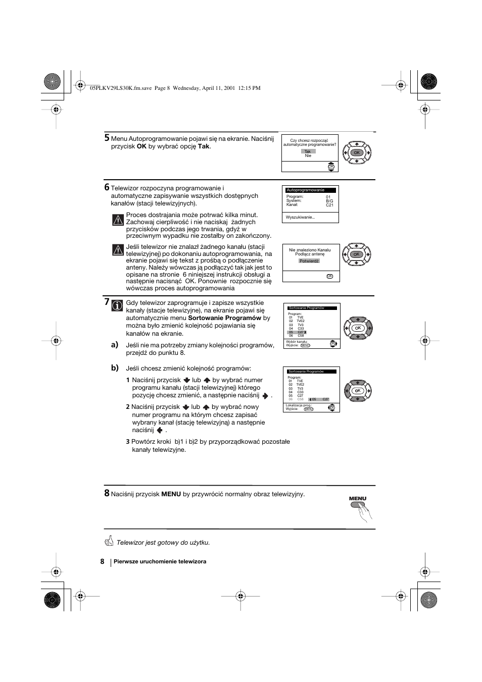 Sony KV-29LS30K User Manual | Page 83 / 116