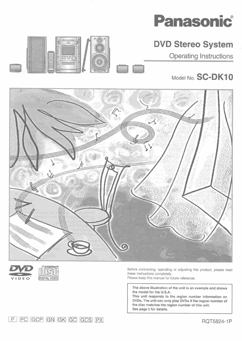 Panasonic SC-DK10 User Manual | 64 pages