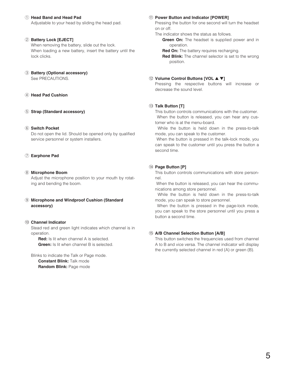 Panasonic WX-CH2050 User Manual | Page 5 / 14
