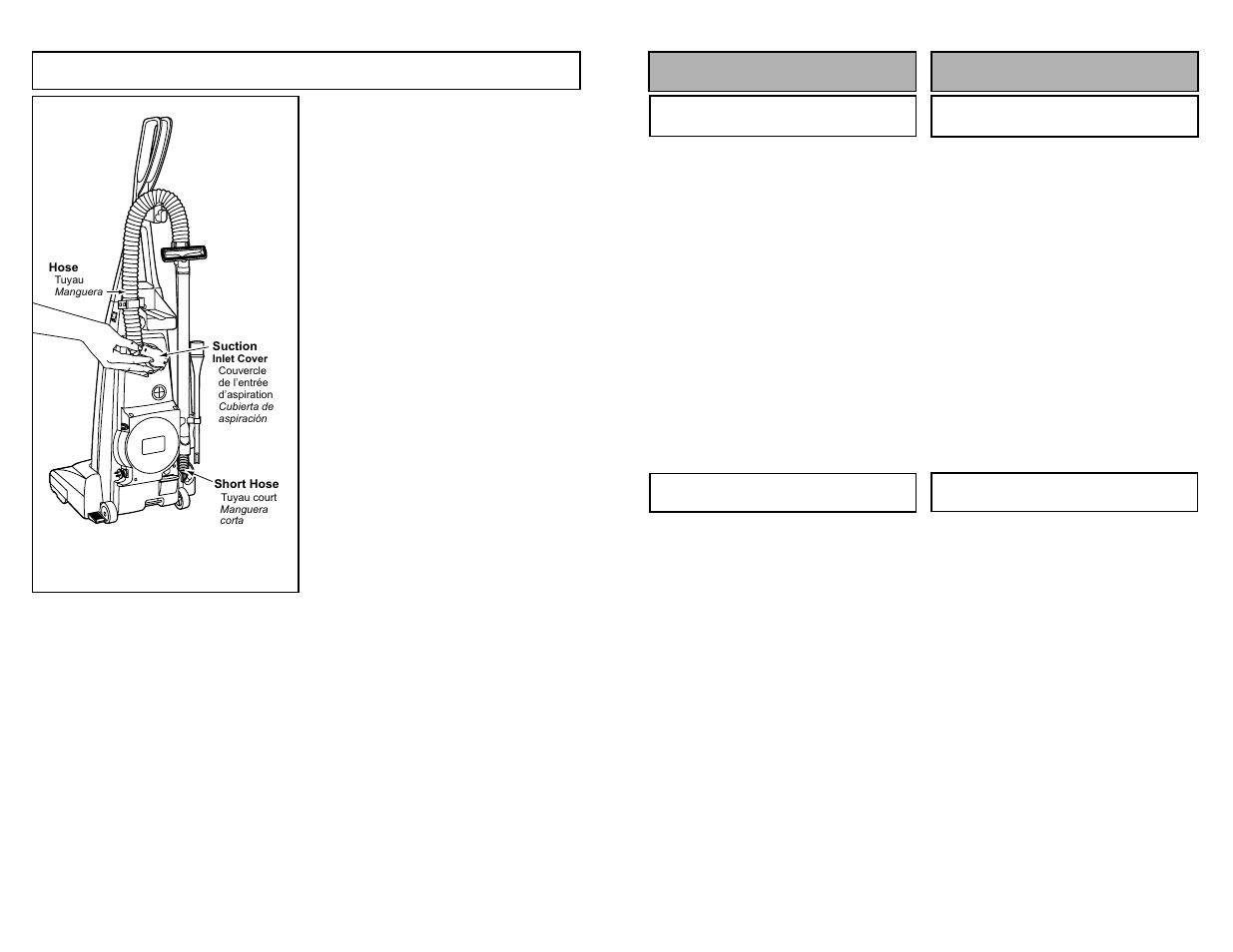 Removing clogs, Montaje assemblage, Off on | Panasonic MC-V7314 User Manual | Page 40 / 52