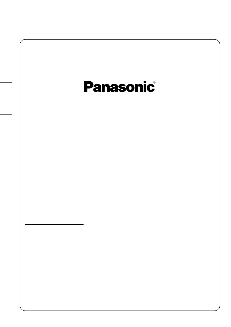 Warranty | Panasonic Pedestal for Wide Plasma Display TY-ST50PX20 User Manual | Page 10 / 20