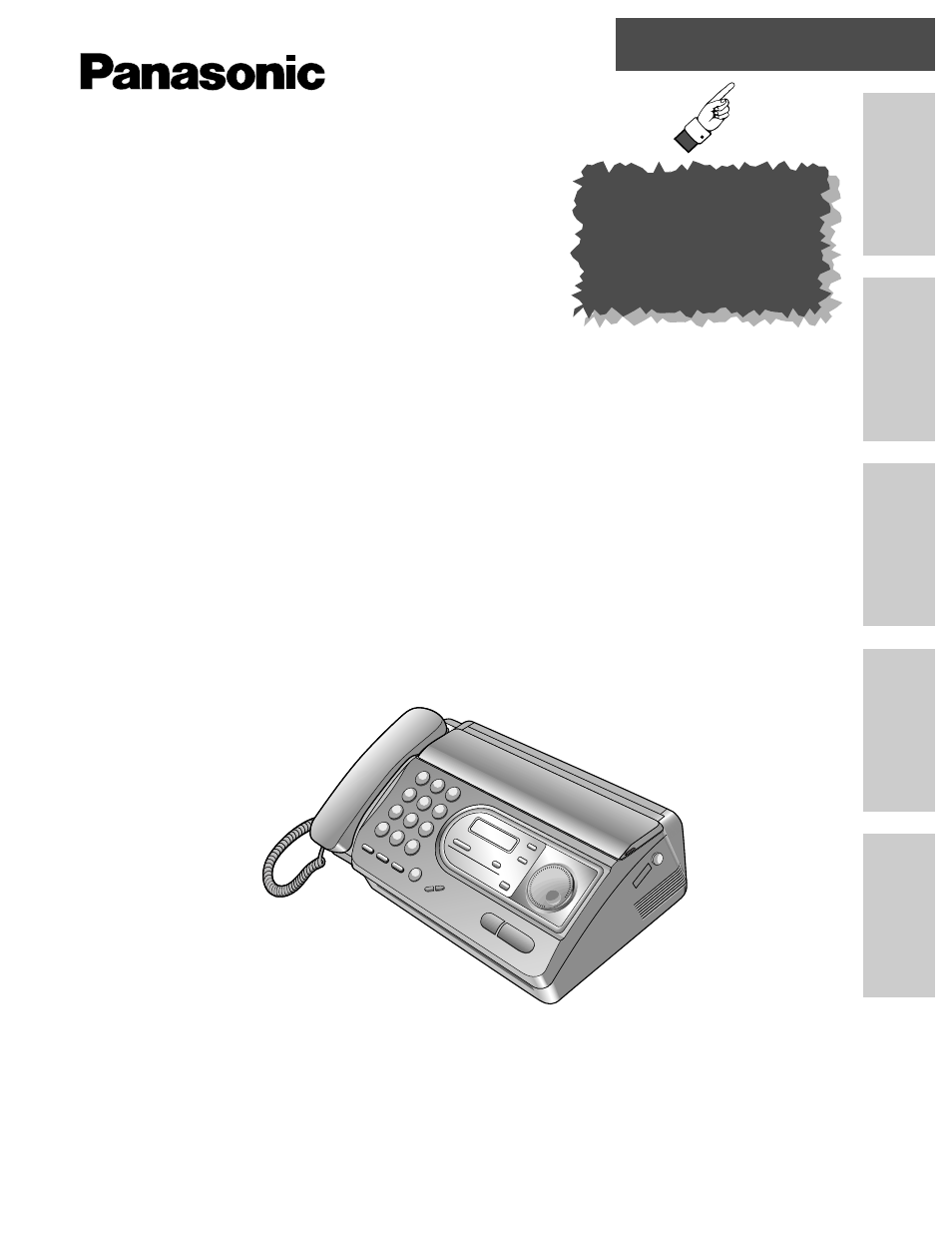 Panasonic KX-FT31BX User Manual | 72 pages