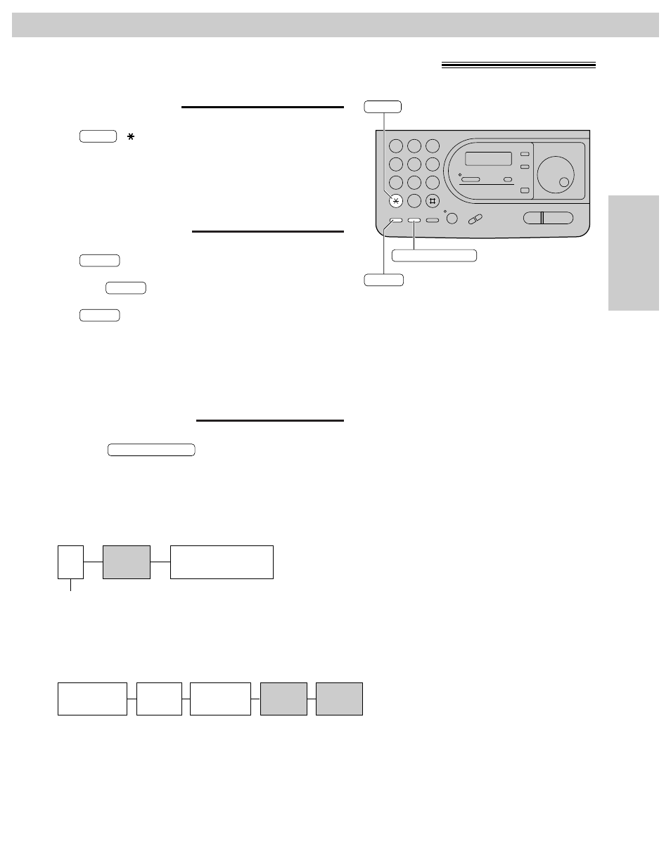 Tone, flash and pause buttons, Tone button flash button, Entering pauses | Making and answering calls | Panasonic KX-FT31BX User Manual | Page 25 / 72