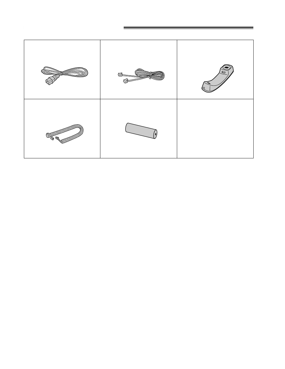 Included accessories | Panasonic KX-FT31BX User Manual | Page 4 / 72