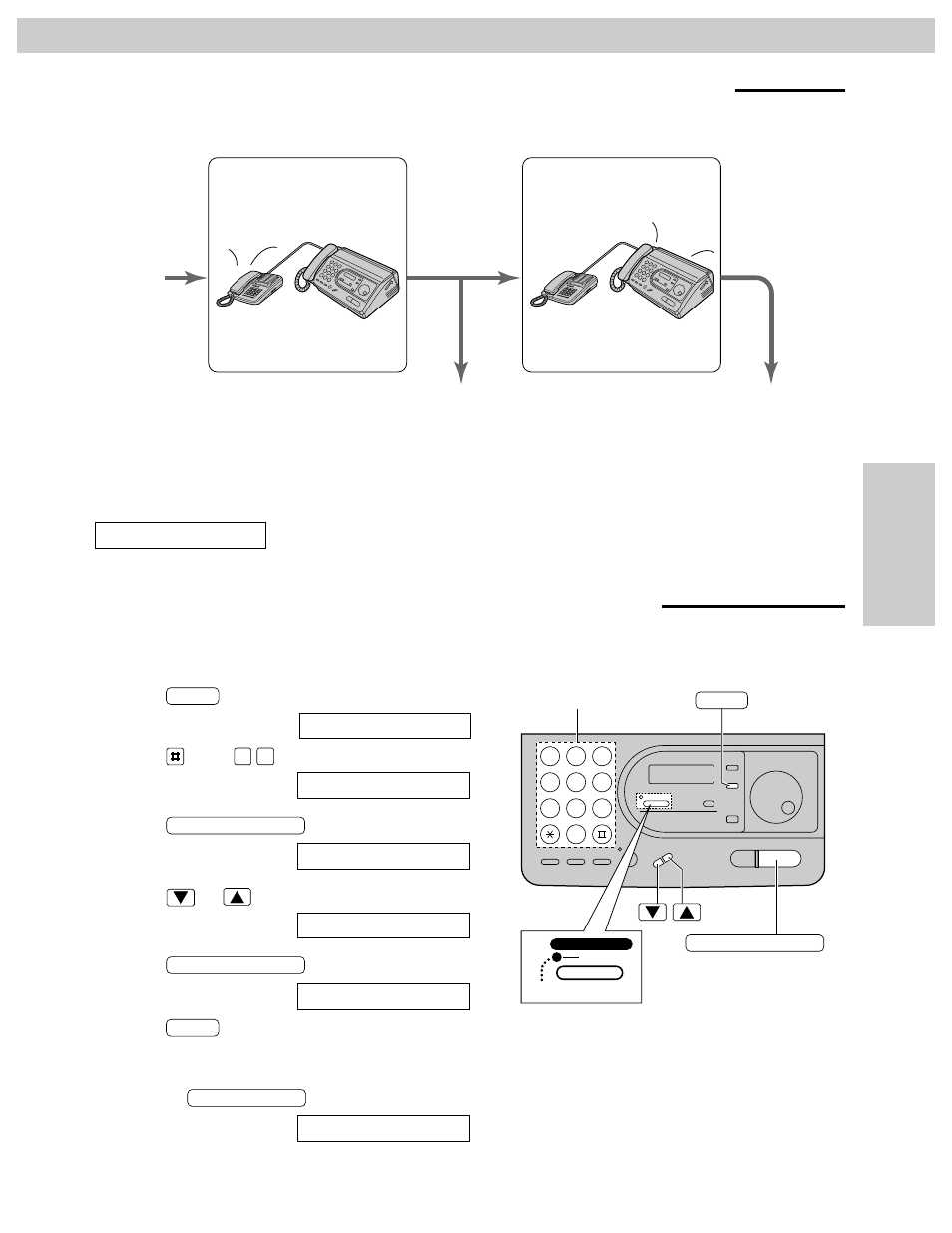 Changing the tel mode to the tel/fax mode, Receiving faxes | Panasonic KX-FT31BX User Manual | Page 43 / 72