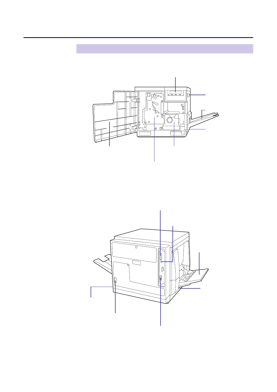 Printer, Before you start, Front side view ■ rear side view | Panasonic KX-PS8000 User Manual | Page 21 / 161