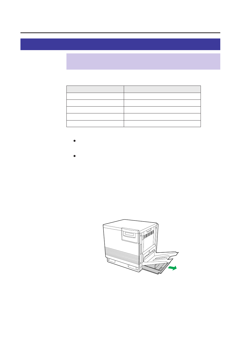 Loading media, Loading paper or transparencies in the media tray, Media tray | P. 34), Setup | Panasonic KX-PS8000 User Manual | Page 34 / 161