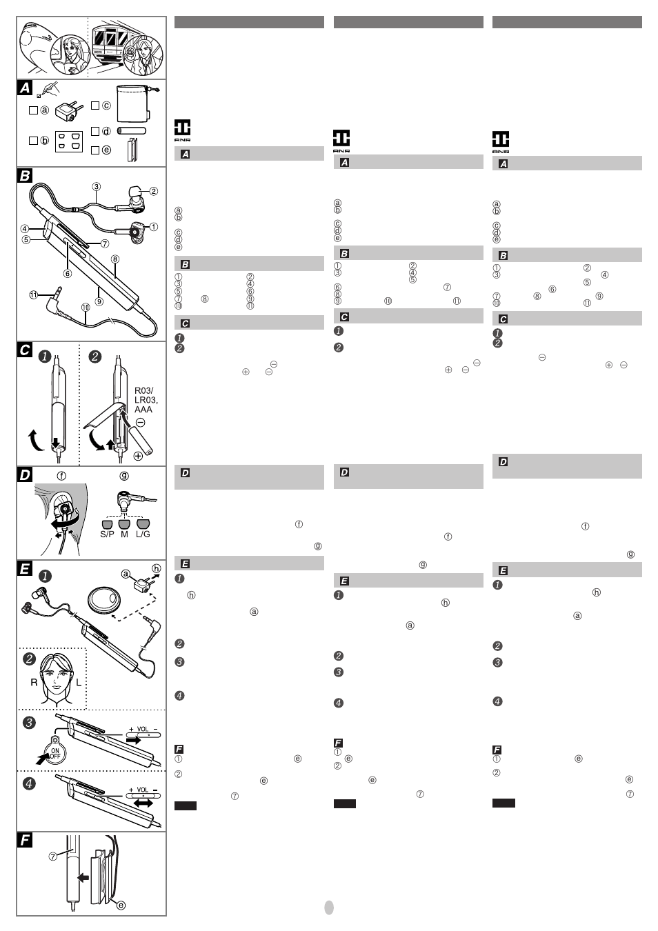 Panasonic RP-HC55 User Manual | Page 2 / 4