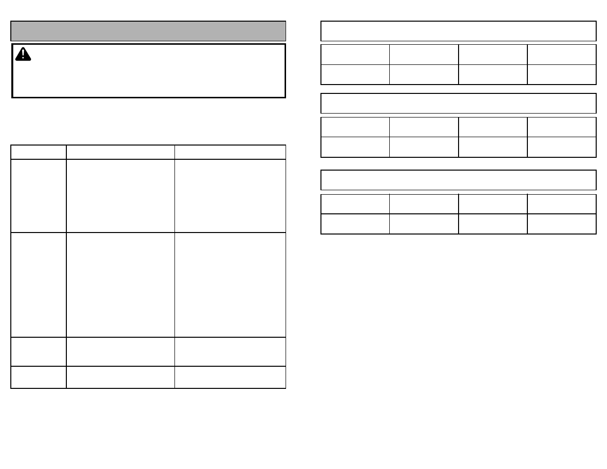 Feature chart, Nomenclature, Diagrama de caracteristicas | Before requesting service, Warning | Panasonic MC-V5261 User Manual | Page 11 / 48