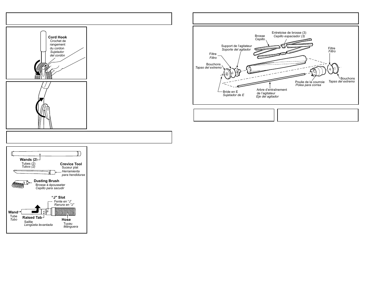 Using cord hook, Tool storage, Using cord hook tool storage | Panasonic MC-V5261 User Manual | Page 14 / 48