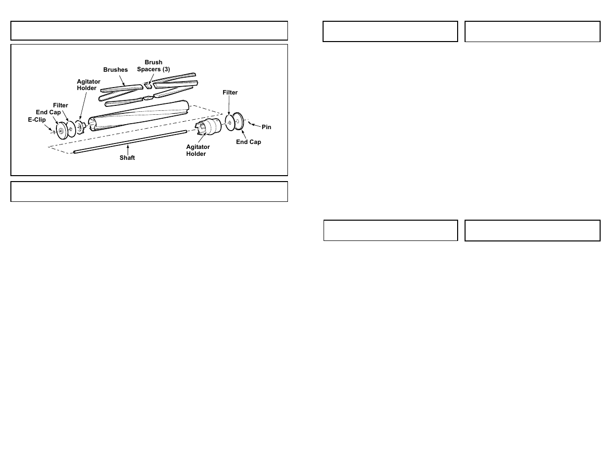 Agitator assembly, Cleaning exterior and tools, Agitator assembly cleaning exterior and tools | Panasonic MC-V5261 User Manual | Page 34 / 48