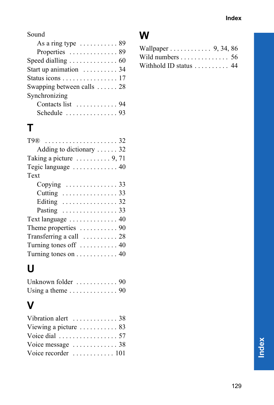 Panasonic P342i User Manual | Page 128 / 128