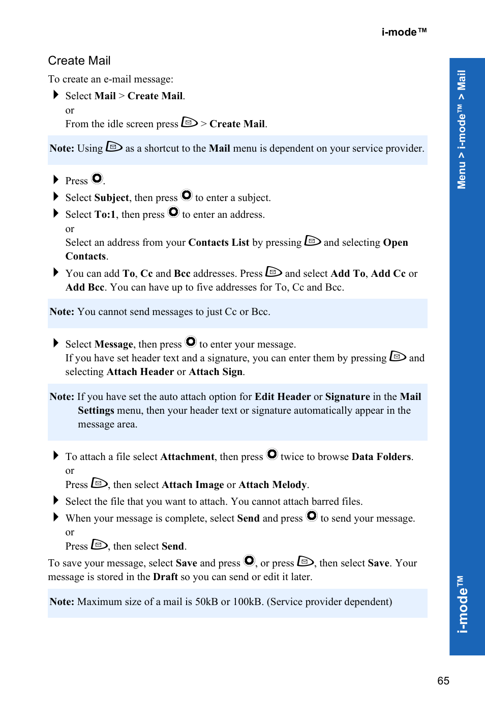 I-m ode | Panasonic P342i User Manual | Page 64 / 128